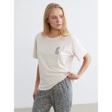 Lcw Dream Gri Leopar Desenli Kadın Pijama Takımı
