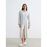 Lcw Dream Gri Şal Yaka Kadın Pijama Üst