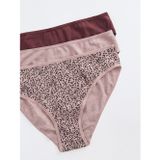 Lcw Dream Kahverengi Leopar Desenli Bikini Külot 3'Lü