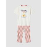 Lcw Dream Kırmızı Bisiklet Yaka Baskılı Kadın Pijama Takımı - 3XL