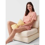 Lcw Dream Kırmızı Çizgili Kadın Şortlu Pijama Takımı - 2XL