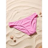 LCW DREAM Pembe Düz Raşel Kumaş Kadın Bikini Alt