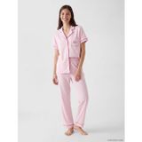 Lcw Dream Pembe Gömlek Yaka %100 Pamuklu Kadın Pijama Takımı