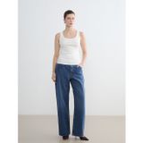 Lcw Eco İndigo Yüksek Bel Baggy Fit Kadın Jean Pantolon