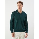 Lcw Eco Yeşil Polo Yaka Erkek Sweatshirt