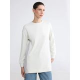 Lcw Everyday Bej Oversize Soft Touch Kadın Tunik