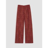 Lcw Everyday Bordo Beli Lastikli Dantelli Kadın Pantolon