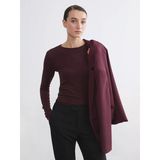 Lcw Everyday Bordo Bisiklet Yaka Kadın Body