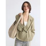 Lcw Everyday Haki Modal Karışımlı Kadın Blazer Ceket