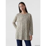 Lcw Everyday Kahverengi Leopar Desenli Soft Touch Kadın Tunik