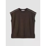 Lcw Everyday Kahverengi Oversize Soft Touch Kadın Tişört