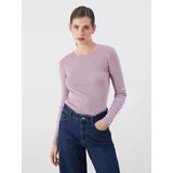 Lcw Everyday Lila Bisiklet Yaka Kadın Body
