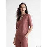 Lcw Everyday Pembe Polo Yaka Soft Touch Kadın Tişört