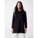 Lcw Everyday Siyah Oversize Soft Touch Kadın Tunik