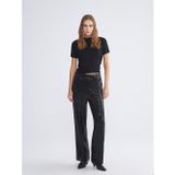 Lcw Everyday Siyah Standart Fit Payetli Kadın Pantolon
