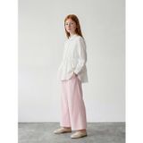 Lcw Girls Studio Pembe Pileli Kız Çocuk Geniş Paça Pantolon