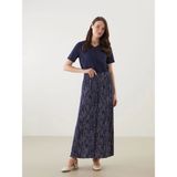 Lcw Grace Indigo Beli Lastikli Desenli Kadın Etek - 50