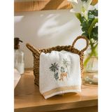 Lcw Home Ekru Nakışlı Yüz Havlusu 50X80 cm