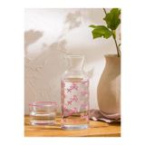 LCW HOME Fiyonk Baskılı Cam Sürahi, 700 ml, 2'li Paket, Pembe