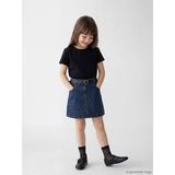 Lcw Indigo Kız Çocuk Taşlı Jean Etek ve Kemer - İndigo - 3 - 4 Yaş