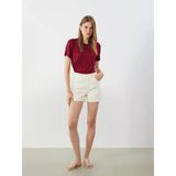 Lcw Jeans Bej Standart Fit Kadın Jean Şort
