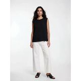 Lcw Jeans Beyaz Yüksek Bel Wideleg Kadın Jean Pantolon