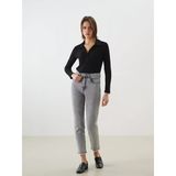 Lcw Jeans Gri Mom Fit Kadın Jean Pantolon