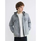 Lcw Jeans Gri Standart Kalıp Erkek Jean Ceket