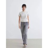 Lcw Jeans Gri Straight Fit Kadın Jean Pantolon