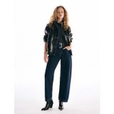 Lcw Jeans İndigo Beli Kemerli Baggy Fit Kadın Jean Pantolon