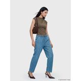 Lcw Jeans İndigo Beli Lastikli Balloon Fit Kadın Jean Pantolon