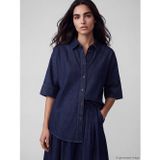 Lcw Jeans İndigo Kadın Jean Gömlek