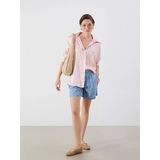 Lcw Jeans İndigo Loose Fit Kadın Pileli Jean Şort