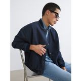 Lcw Jeans İndigo Rahat Kalıp Kolej Yaka Erkek Bomber Jean Ceket