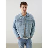 Lcw Jeans İndigo Standart Kalıp Erkek Jean Ceket