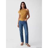 Lcw Jeans İndigo Straight Fit Taşlı Kadın Jean Pantolon