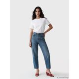 Lcw Jeans İndigo Yüksek Bel Barrel Fit Kadın Jean Pantolon