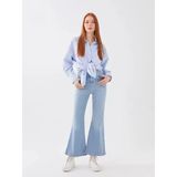 Lcw Jeans İndigo Yüksek Bel Mars Flare Kadın Jean Pantolon
