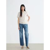 Lcw Jeans İndigo Yüksek Bel Straight Fit Kadın Jean Pantolon