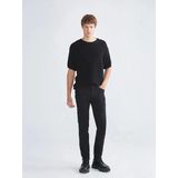 LCW Jeans Siyah 730 Havuç Kalıp Erkek Jean Pantolon