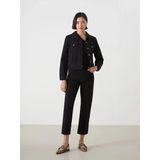 Lcw Jeans Siyah Straight Fit Kadın Jean Pantolon