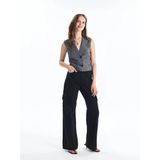 Lcw Jeans Siyah Wideleg Kadın Kargo Jean Pantolon