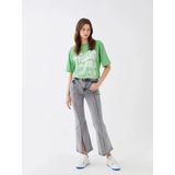 Lcw Jeans Siyah Yüksek Bel Mars Flare Kadın Jean Pantolon
