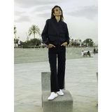 Lcw Jeans Siyah Yüksek Bel Wideleg Kadın Kargo Jean Pantolon