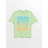 Lcw Kids Açık Yeşil Oversize Bisiklet Yaka Erkek Çocuk Tişört - 9 - 10 Yaş