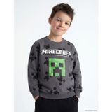 LCW Kids Antrasit Minecraft Baskılı Erkek Çocuk Sweatshirt