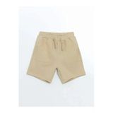 Lcw Kids Bej Basic Beli Lastikli Pamuklu Erkek Çocuk Şort
