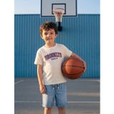 Lcw Kids Bej Brooklyn Baskılı Erkek Çocuk Tişört