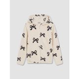 Lcw Kids Bej Kapüşonlu Kız Çocuk Pelüş Fermuarlı Sweatshirt