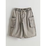 Lcw Kids Beli Lastikli Erkek Çocuk Kargo Jean Şort (S5) - Dropsuz - 10 - 11 Yaş